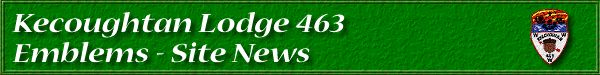 Kecoughtan Lodge 463 Emblems - Site News